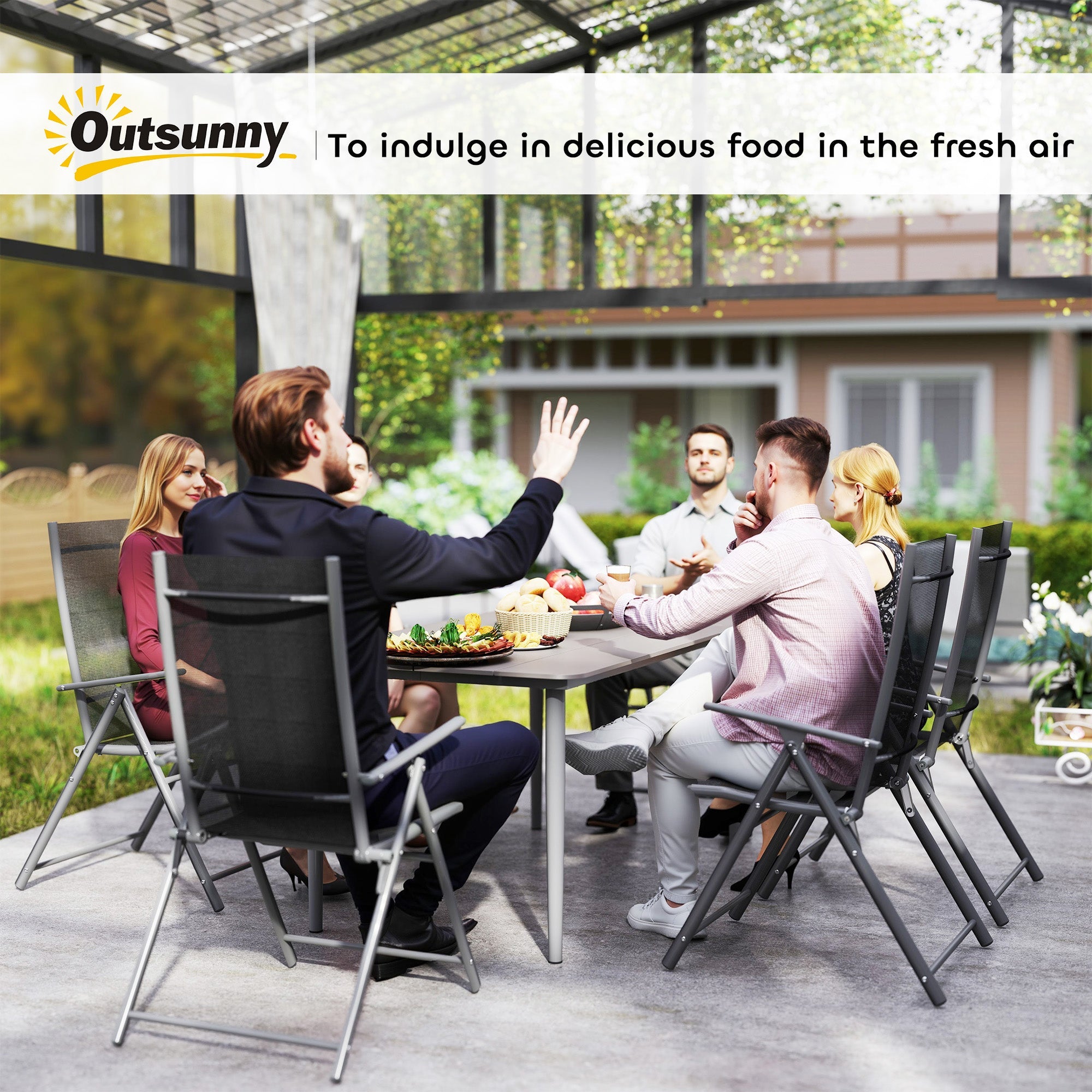 Garden Table With Rust Resistant Metal