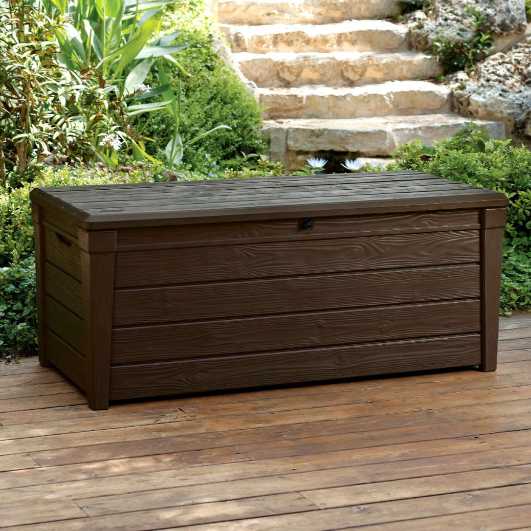 Keter Saxon Storage Box in Dark Brown