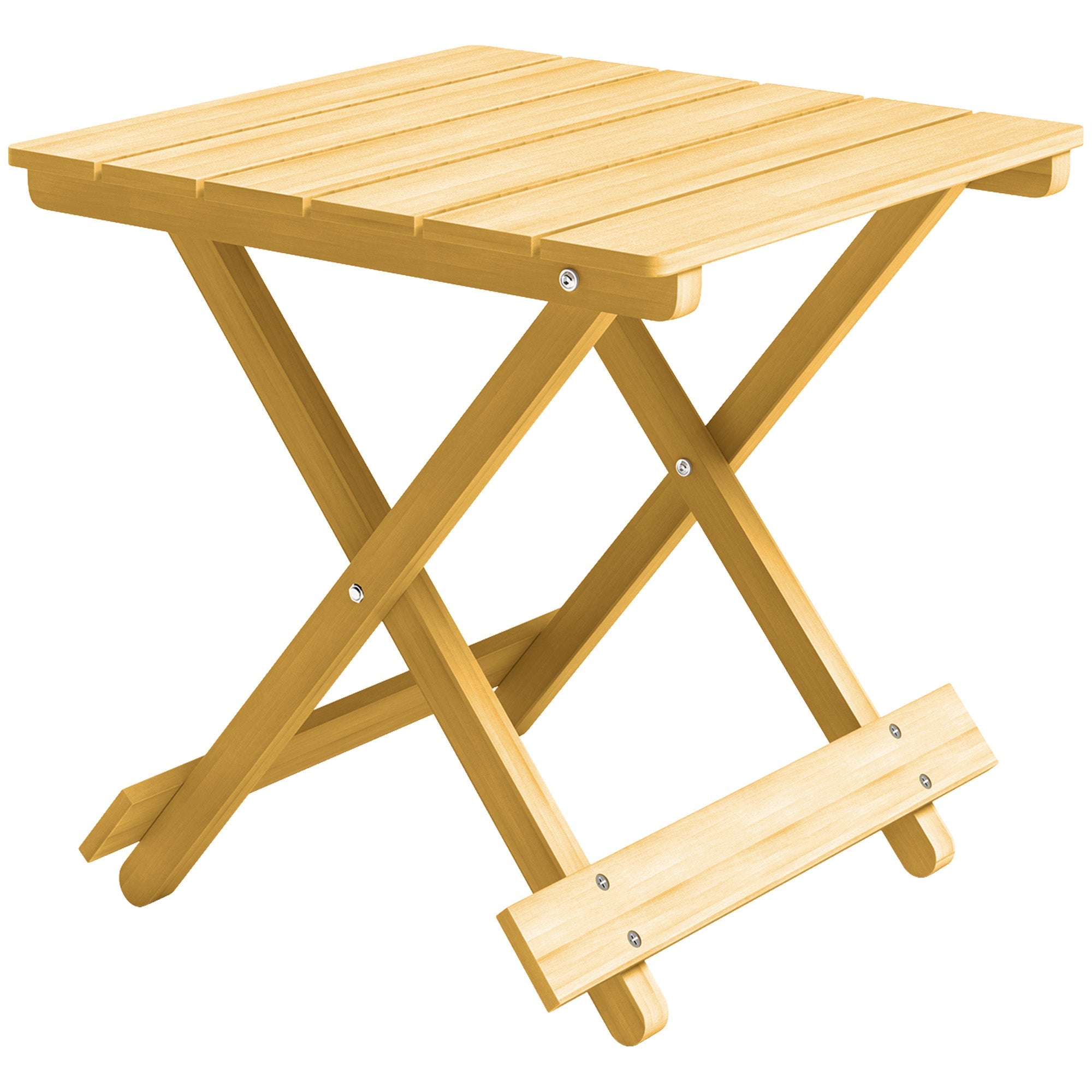 Wooden Folding Garden Table, Folding Side Table
