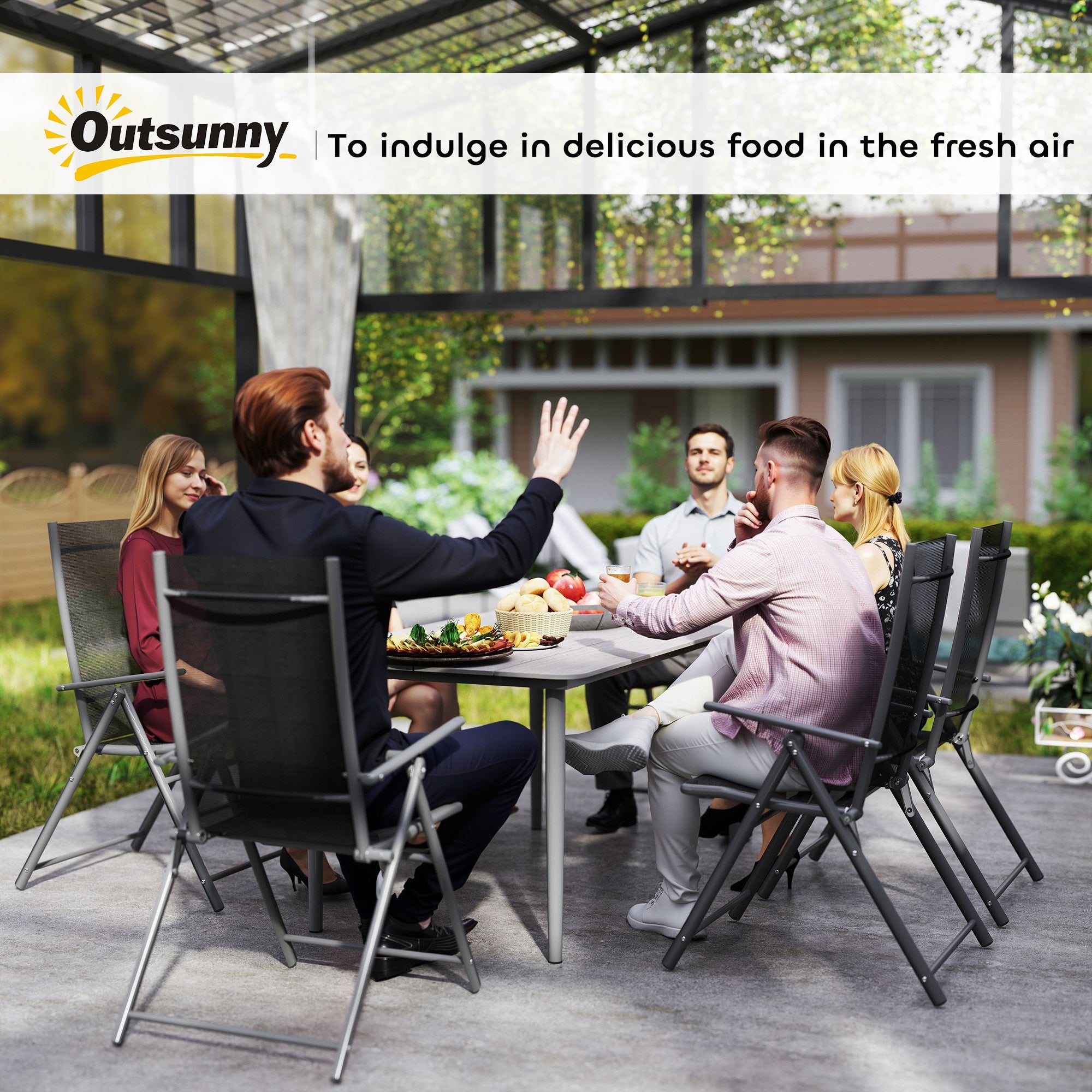 Garden Table With Rust Resistant Metal