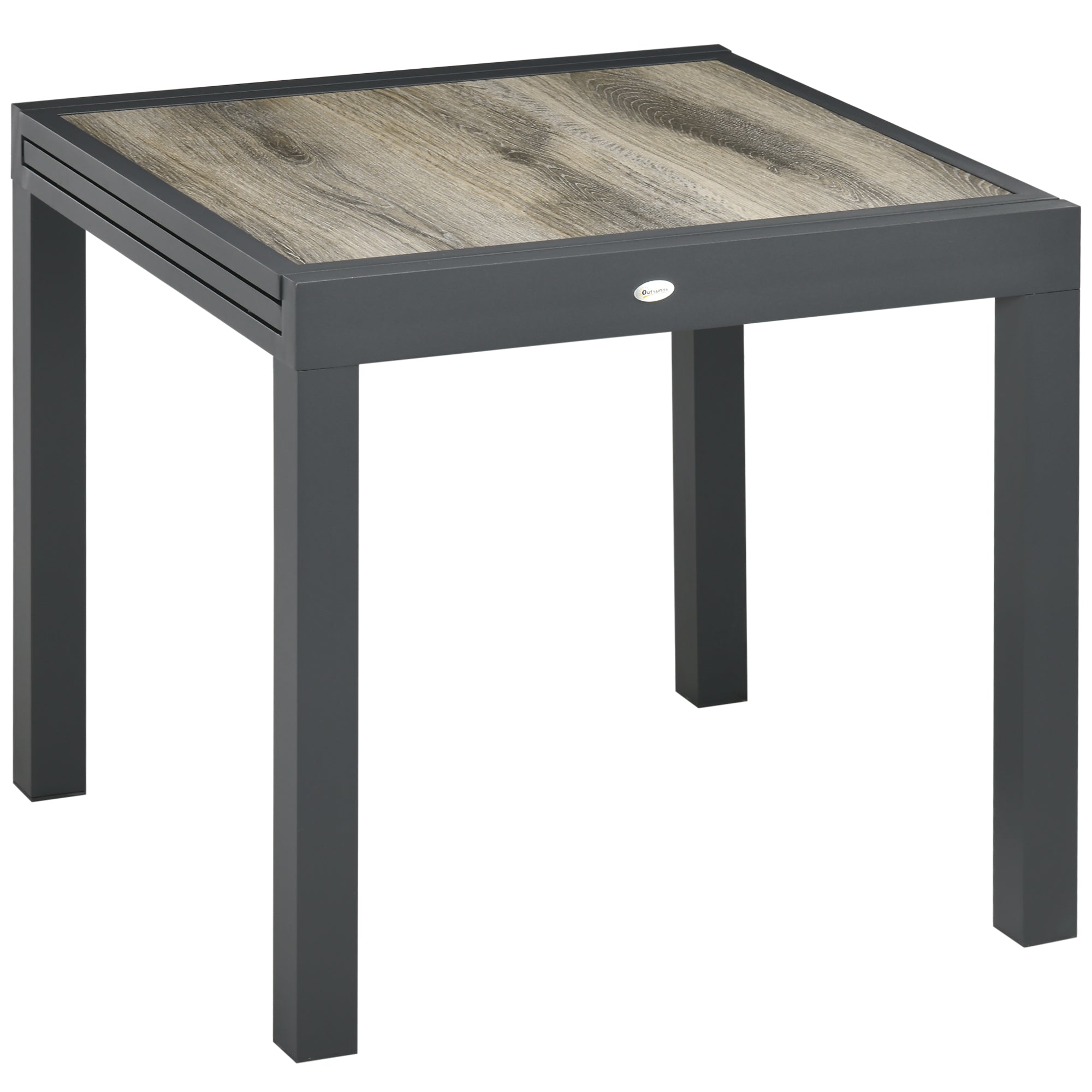 Extendable Garden Dining Table, Aluminum Frame