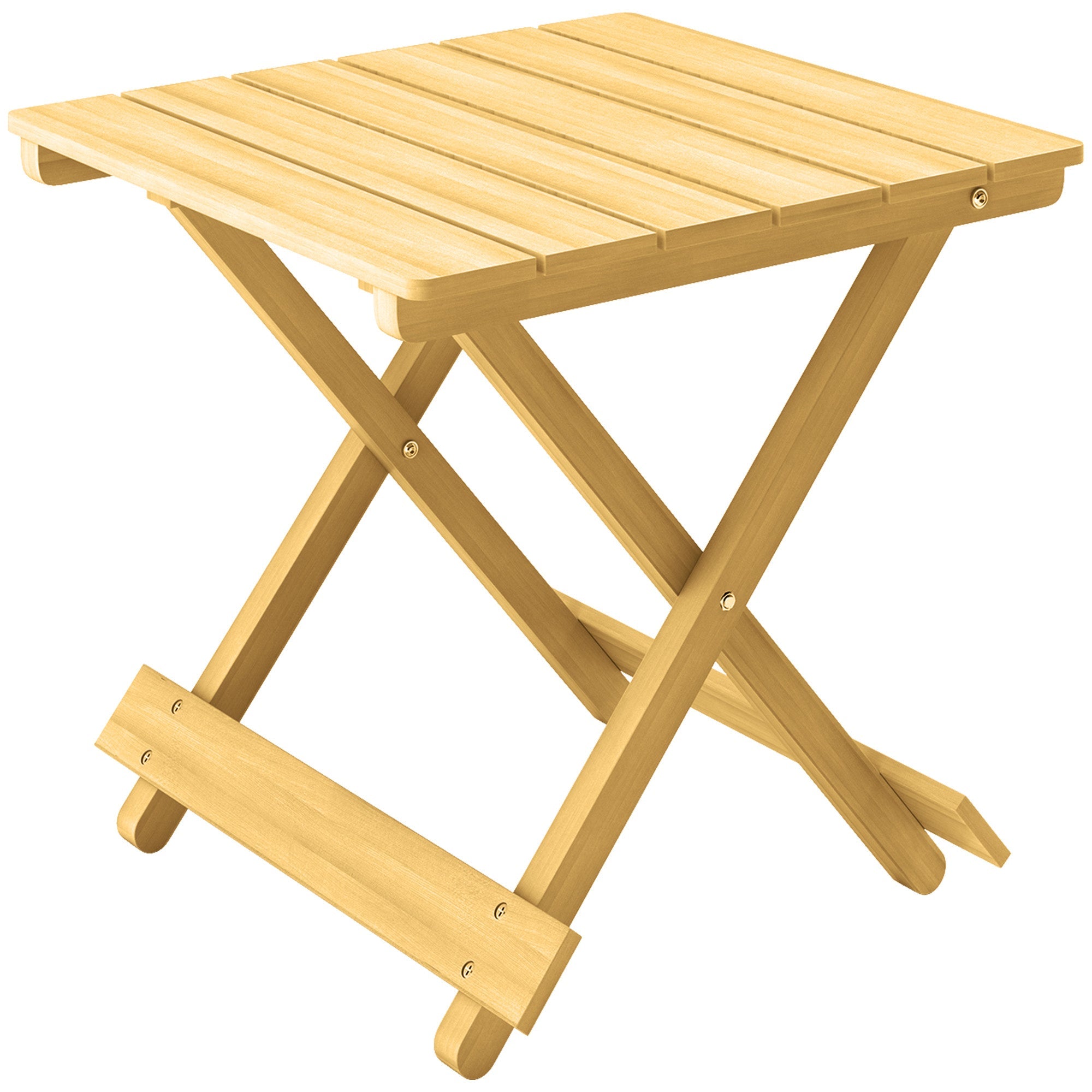 Wooden Folding Garden Table, Folding Side Table