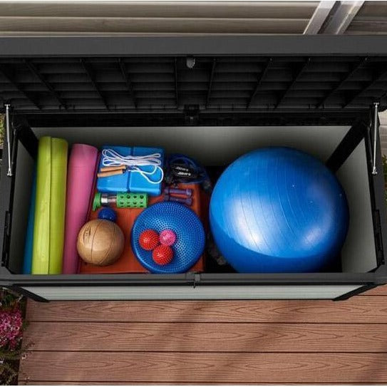 Keter Denali 757 Litre Duotech Garden Box in Anthracite & Grey