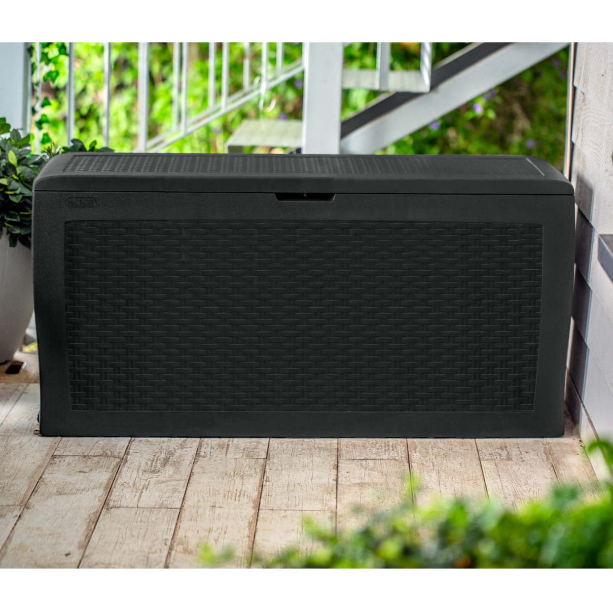 Keter Samoa Grey Storage Box in Anthracite