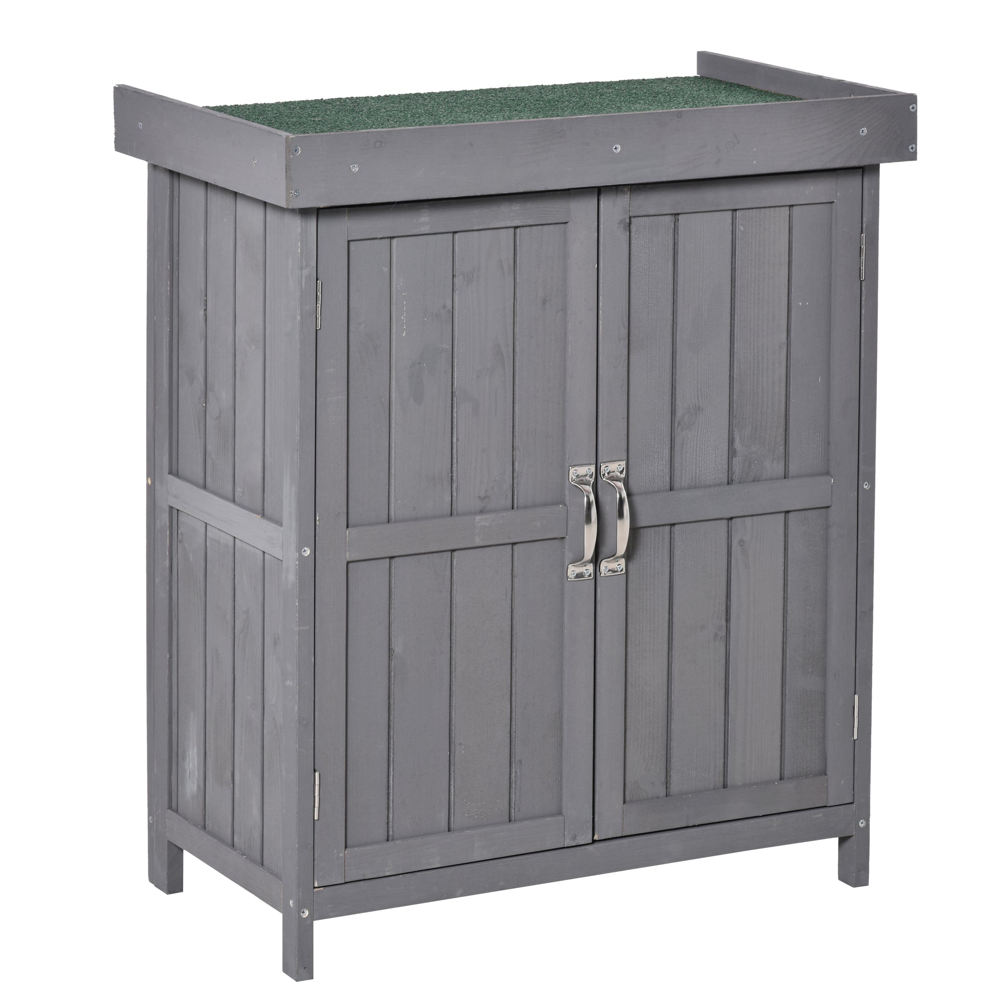 Wooden Garden Shed Double Door Tool Storage House