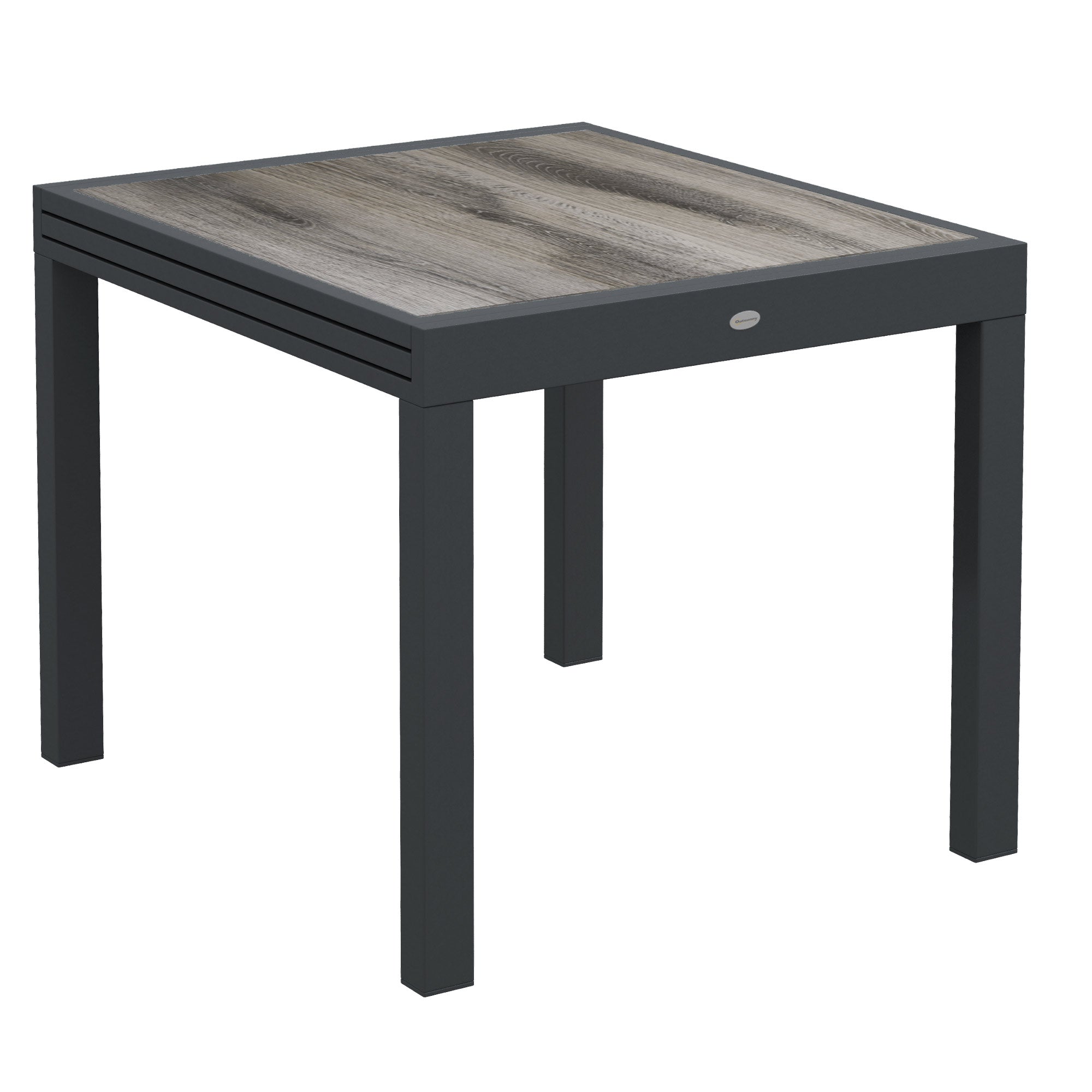 Extendable Garden Dining Table, Aluminum Frame