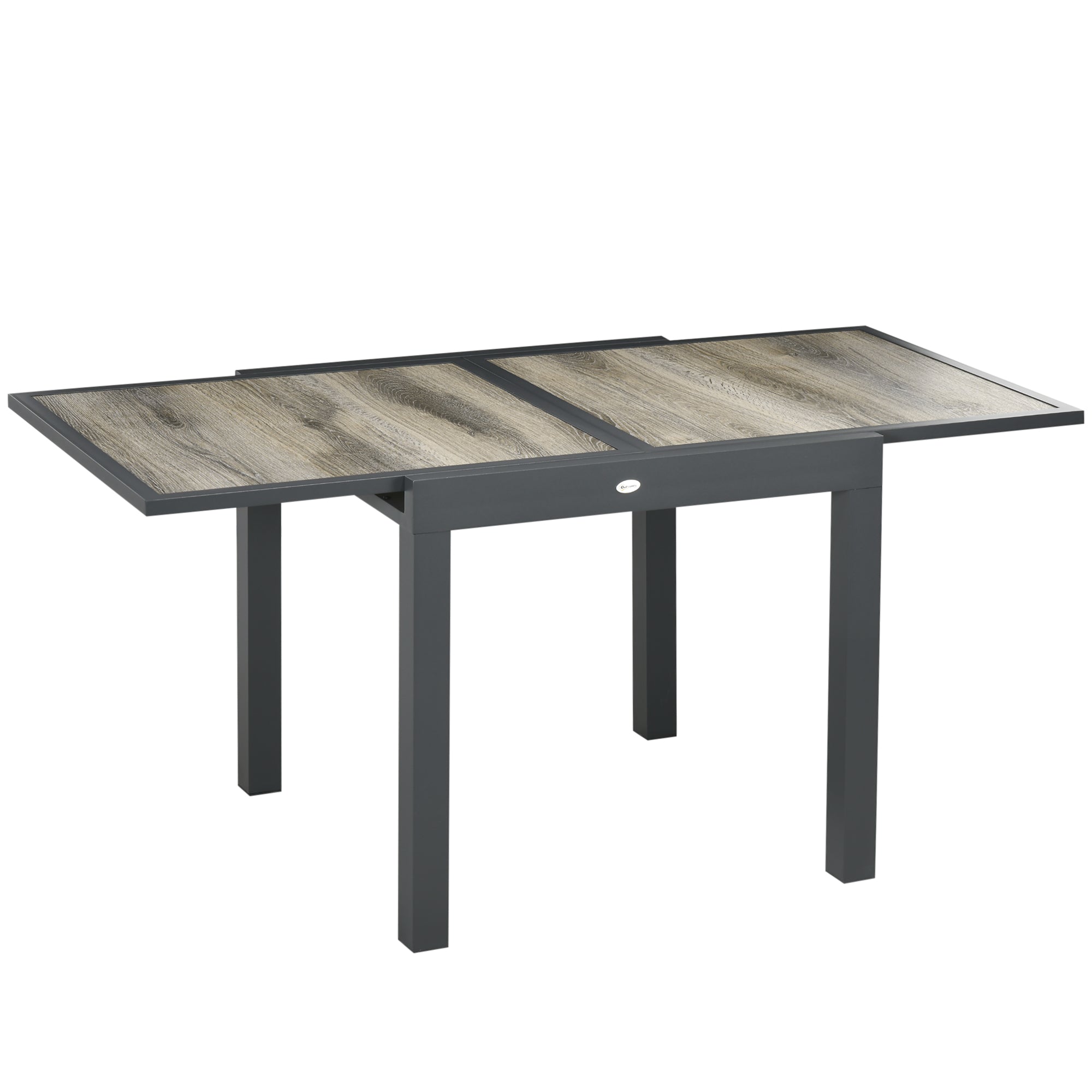 Extendable Garden Dining Table, Aluminum Frame